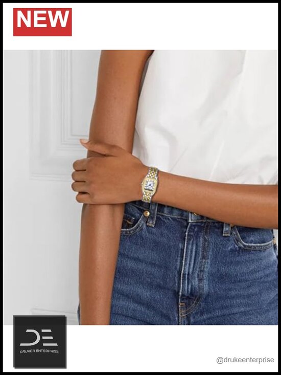 Rectangular Roman Numeral Dial Vintage Bracelet Watch